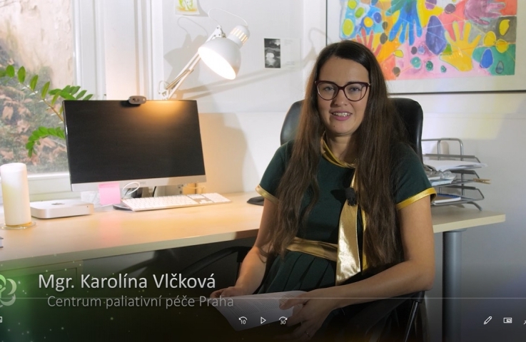 Mgr. Karolína Vlčková, přednáška na téma: Sociální pracovníci v paliativní péči